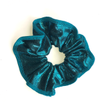 dark green teal scrunchie for gymnastics