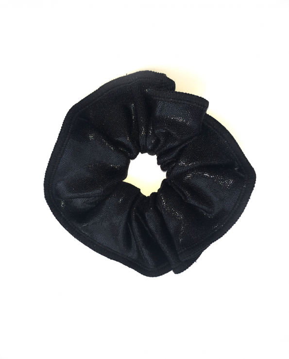 black gymnastics scrunchie