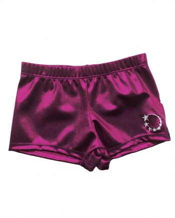 gymnastics shorts personalised diamantes purple