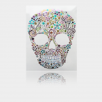 cute gym shorts motif mexican mask