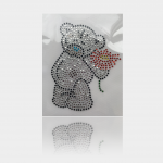 cute gym shorts motif diamante teddy