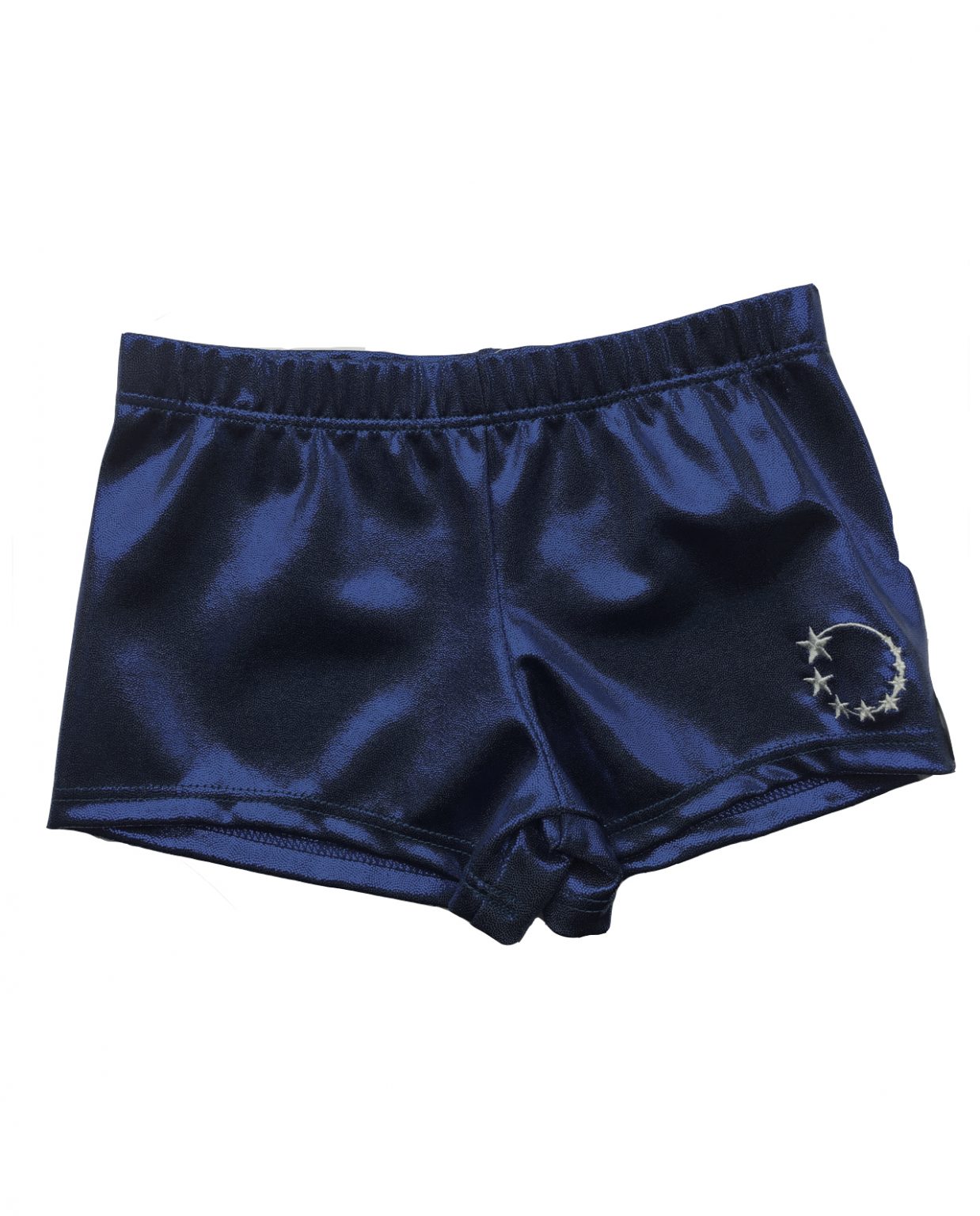 shorts_navy_front gymnastics shorts personalised diamantes navy