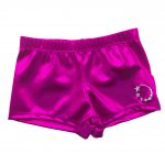 gymnastics shorts personalised diamantes pink