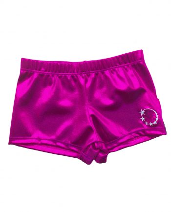 gymnastics shorts personalised diamantes pink