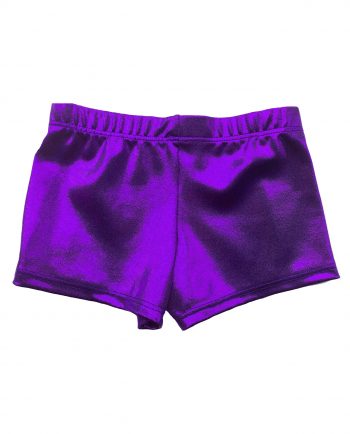 gymnastics shorts personalised diamantes purple
