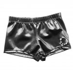 gymnastics shorts personalised diamantes silver