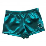 gymnastics shorts personalised diamantes green