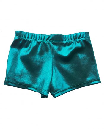 gymnastics shorts personalised diamantes green