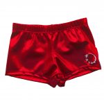 gymnastics shorts personalised diamantes red
