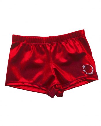 gymnastics shorts personalised diamantes red