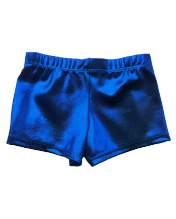 gymnastics shorts personalised diamantes blue