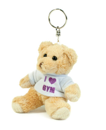 cute Gymnastics Teddy Keyring stocking filler
