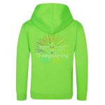 neon green gymnastics personalised hoodie