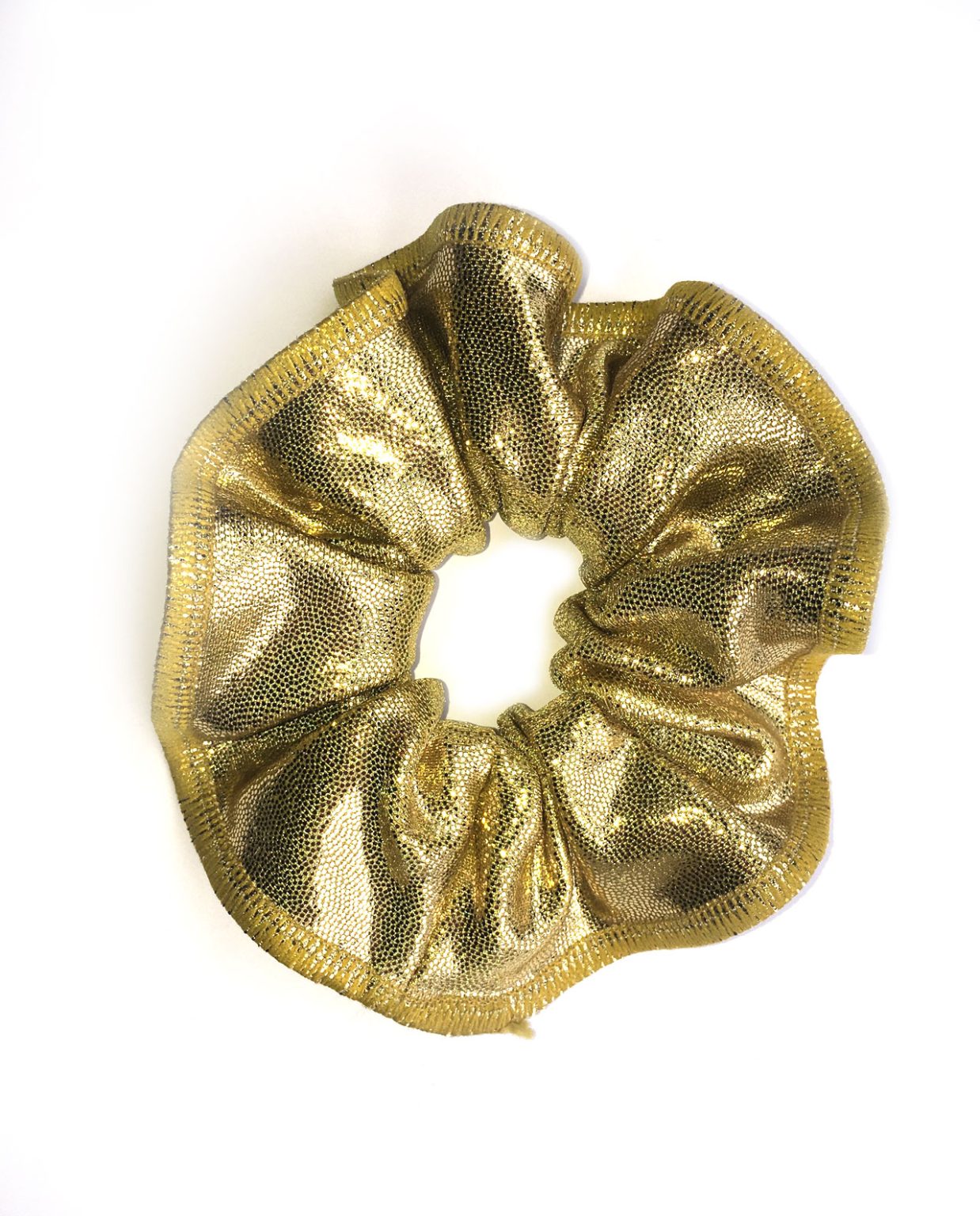 gold gymnastics scrunchie