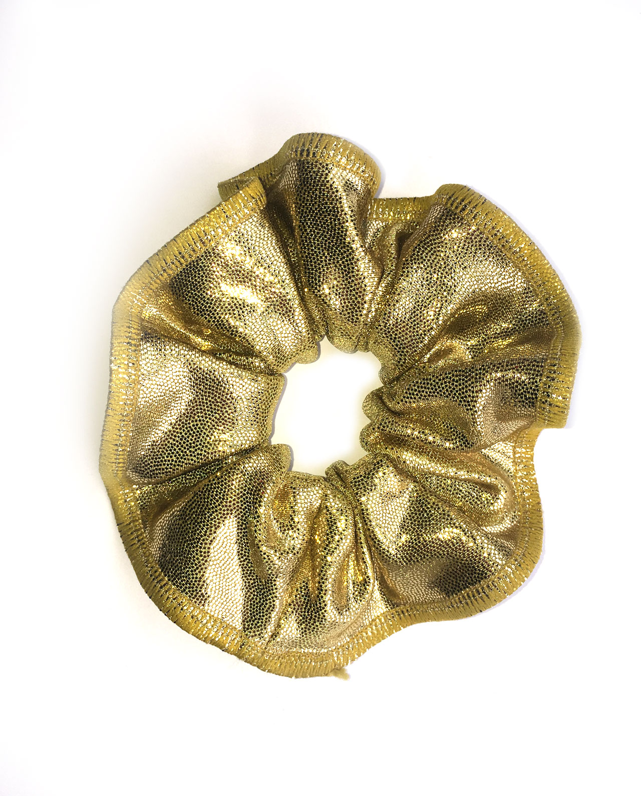 gold gymnastics scrunchie