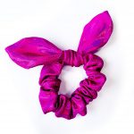 scrunchie knotted gym bunny bow magenta
