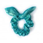 scrunchie knotted bunny bow mint