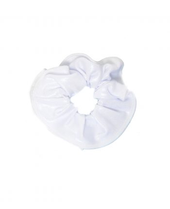 gymnastics scrunchie white