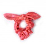 orange gymnastics scrunchie bow