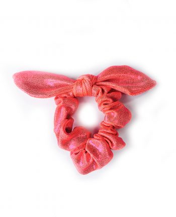 orange gymnastics scrunchie bow