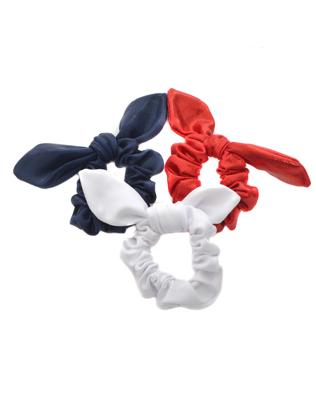 SB-red-white-blue gymnastics scrunchie offer red white blue