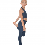 gymnastics crop top navy