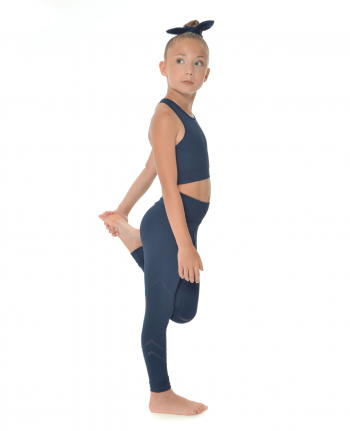 gymnastics crop top navy