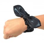 black gymnastics bow