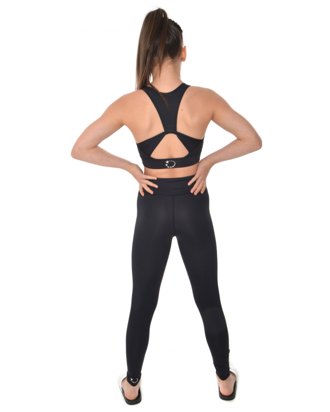black gymnastics leggings