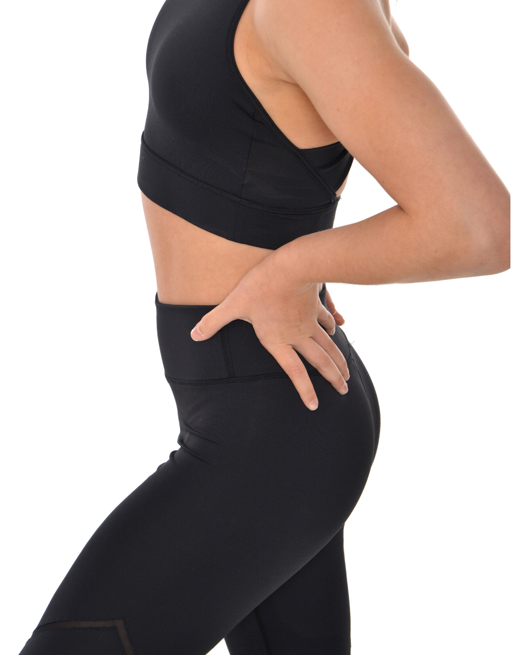 black gymnastics leggings