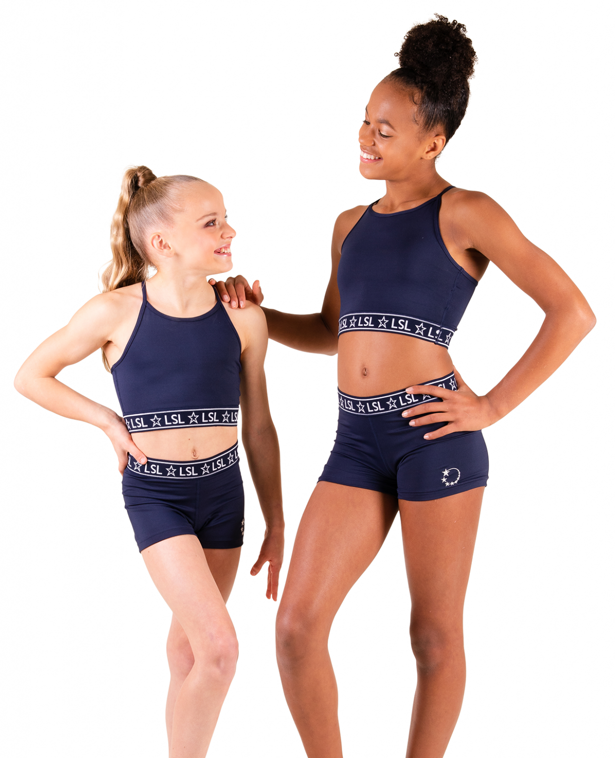 AW20 It's a Knockout Crop Top Navy gymnastics crop top set navy