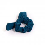 Soft Lycra Emerald Teal Scrunchie Bow