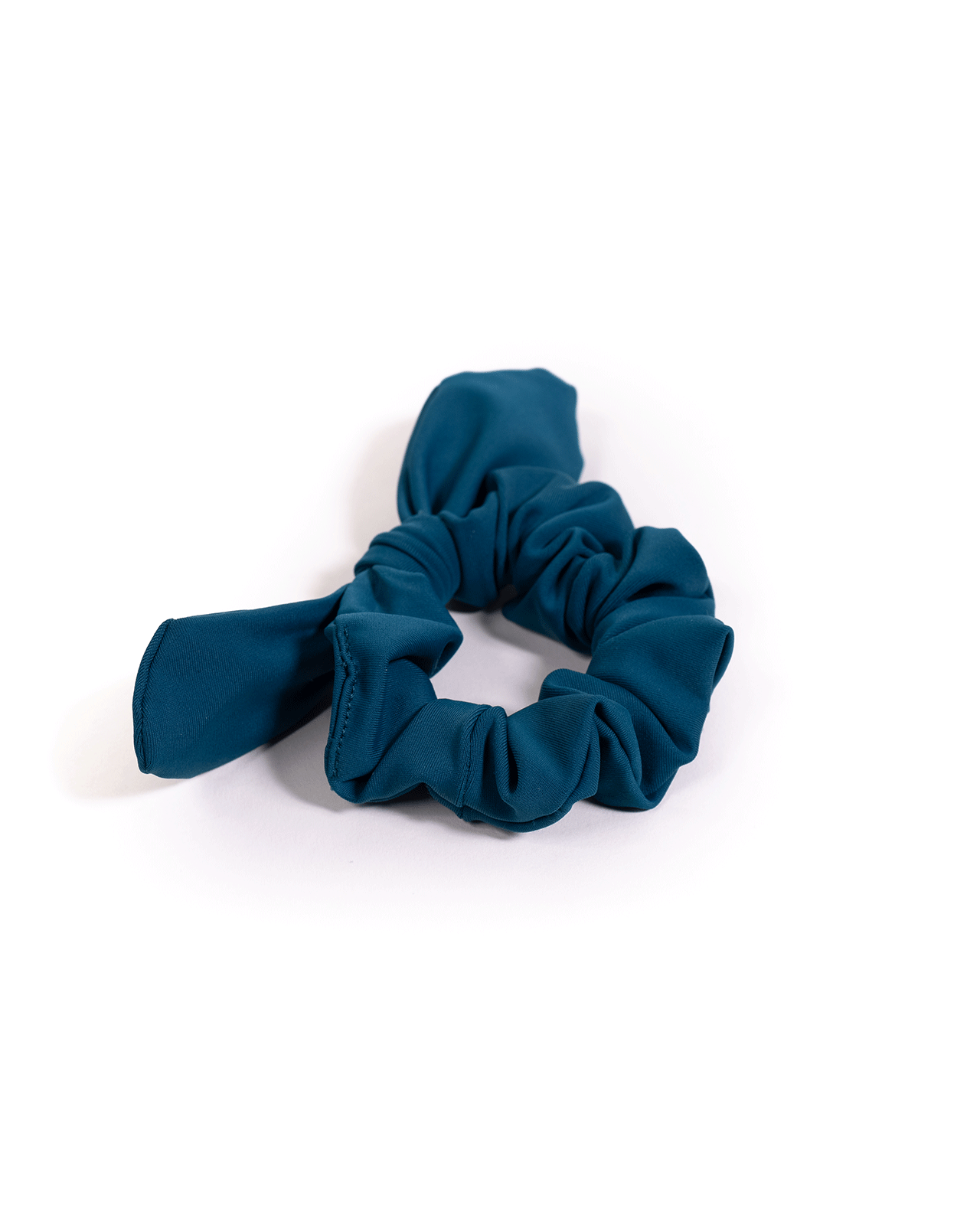 Soft Lycra Emerald Teal Scrunchie Bow