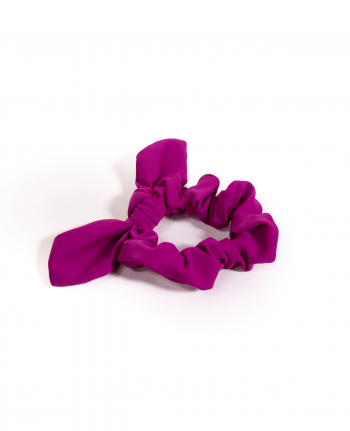 Soft Lycra Magenta Scrunchie Bow