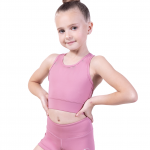 pink gym crop top