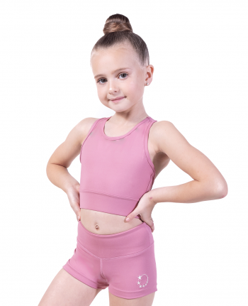 pink gym crop top