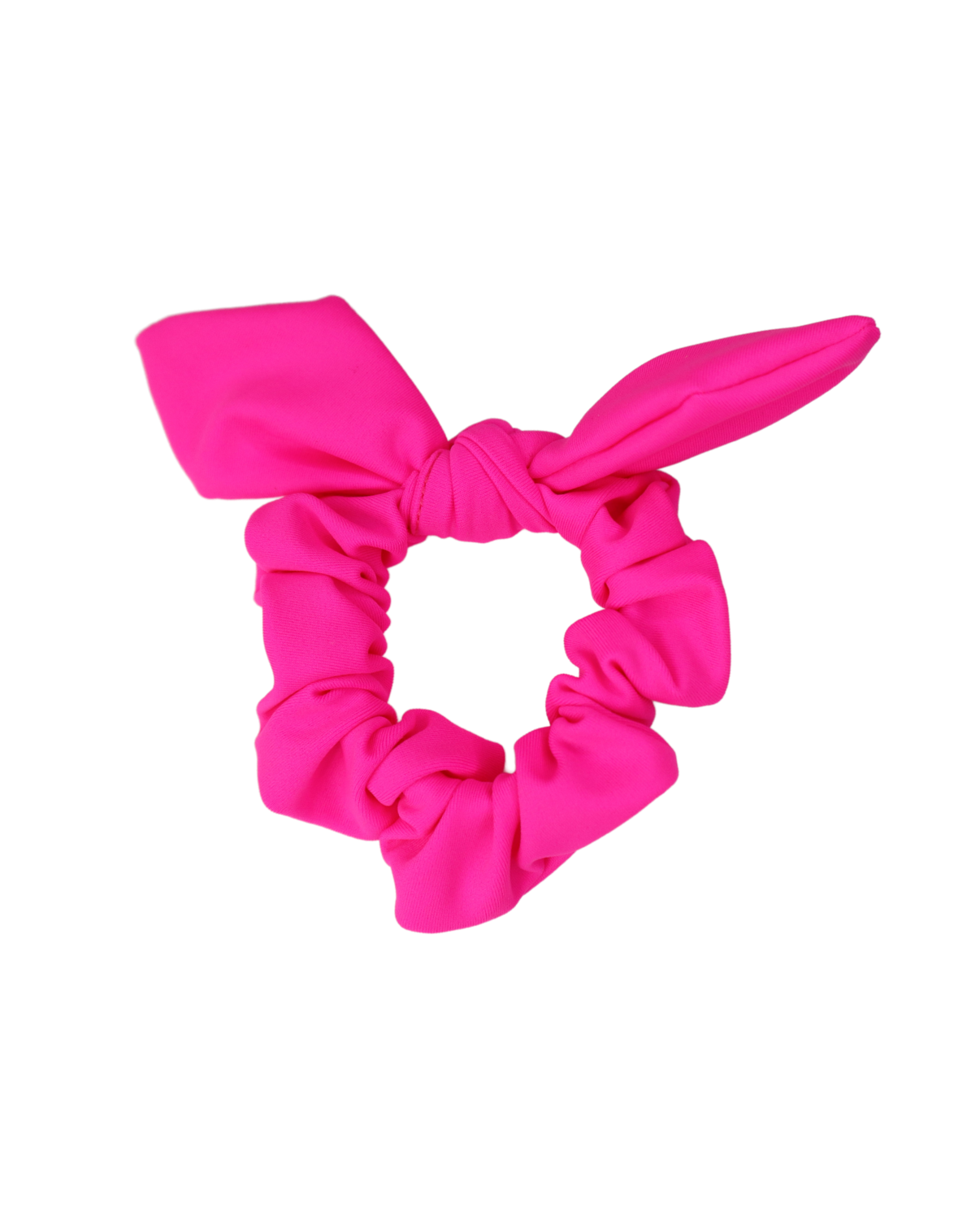 2021 Scrunchie Bow Lycra Neon Raspberry raspberry pink gymnastics bow