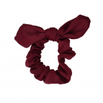 Scrunchie Bow Burgundy Lycra