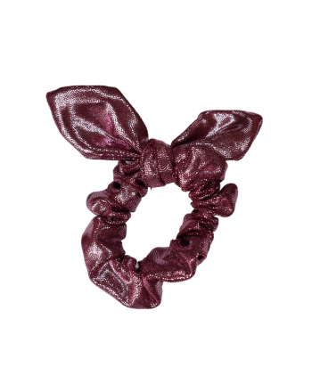 Scrunchie bow Mystique burgundy baby pink