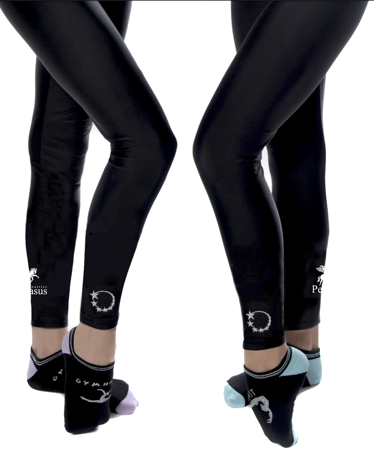 Pegasus GC Shiny Lycra Leggings Black