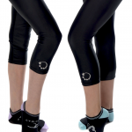 3/4 gymnastics leggings black