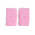 pink gymnastics bars sweatbands self coloured logo