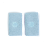 blue gymnastics bars sweatbands self coloured logo