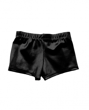 black womens girls gymnastics training shorts mystique