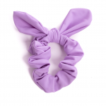 lilac lycra scrunchie bow gymnastics
