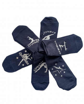 navy gymnastics socks