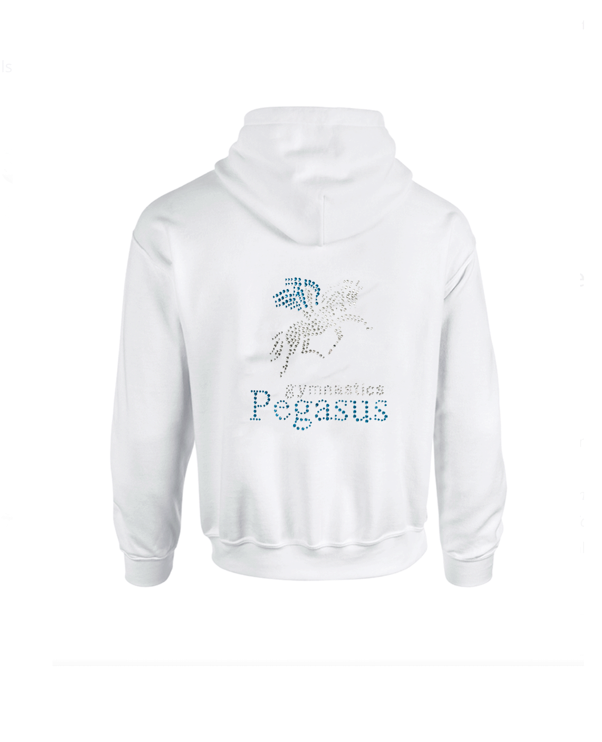 Pegasus GC Zipped Hoodie Diamante Logo - Navy or White