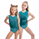 personalised diamante tank training leotard
