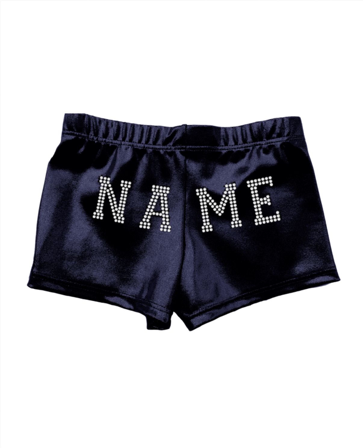 Mystique-navy-shorts-back navy gym shorts personalised
