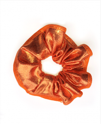 orange mystique gymnastics scrunchie
